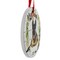 E & S Imports 3.5 Inch Ceramic German Shepherd Ornament Christmas Tree Ornament , Dog Puppy Ribbon Cherish Pet
